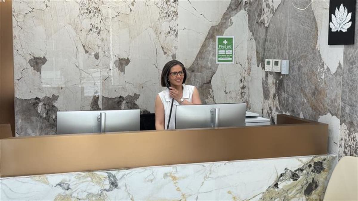 Reception at our dental practice